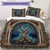 Tree of Life Pattern Bedding uilt Set uilt Cover Pillowcase Home Decoration Birthday Gift (1 * duvet cover + 2 * pillowcase  without core)146