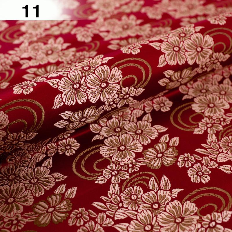 100*75 см Нейлон высокой плотности Цветочная парча Сатин Шелк Жаккардовая ткань Для шитья своими руками Ципао Ханфу Детская одежда