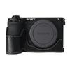 Получехол для камеры A6700 из ПУ-кожи с текстурой личи для Sony A6700, с магнитной крышкой с нижним открыванием