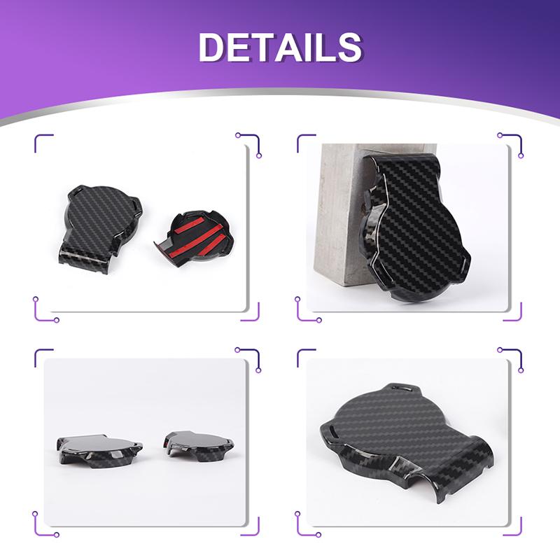 Автомобильная ABS Декоративная крышка выхода прицепа Для Ford F150 2021+ Внешние аксессуары, Черный карбон