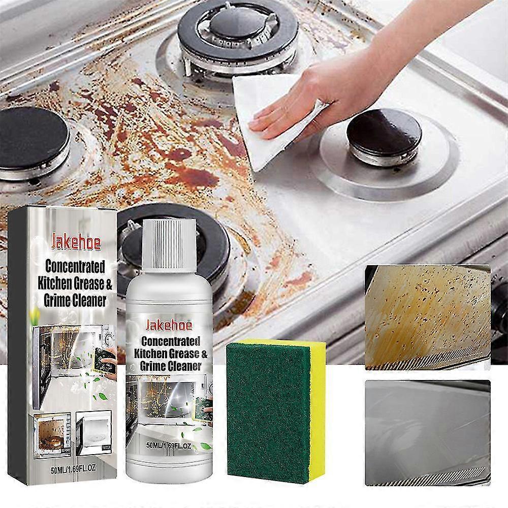 3pcs Kitchen Concentrated Heavy Oil Stain Net Cleaner Grease Powder Multi Purpose Remover Grease Away Cleaner For Kitchen Cleaning - Pengj