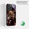 Цветочный Леопардовый Тень Подходит для iPhone 16E 17 Pro Max 15 Pro 14 13 Plus 12 mini 11 16 Air 17Pro Магнитный Стеклянный Чехол для Телефона