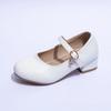 Модная обувь принцессы для девочек Comfor для детей Кожаная обувь Противоскользящая обувь для девочек Обувь для детей на мягкой подошве Простая кожаная обувь для девочек