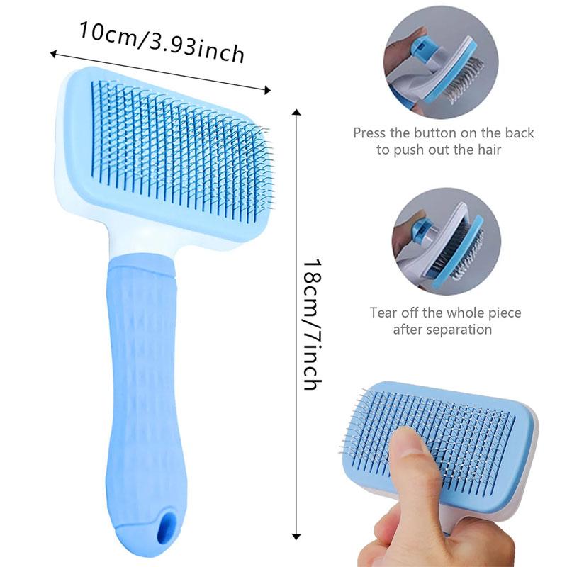 Dog Hair Removal Brush, Cat and Dog Hair Combing and Care Combing, Long Hair, Dog Pet Hair Removal, Cleaning, Bathing Brush, Dog Supplies