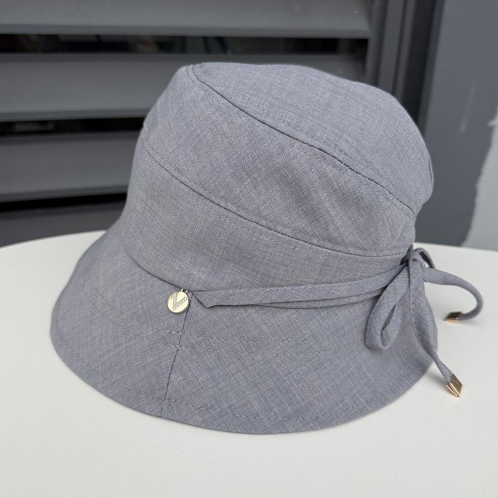 Summer fashion big edge bucket hat women foldable breathable visor simple plain bucket hat