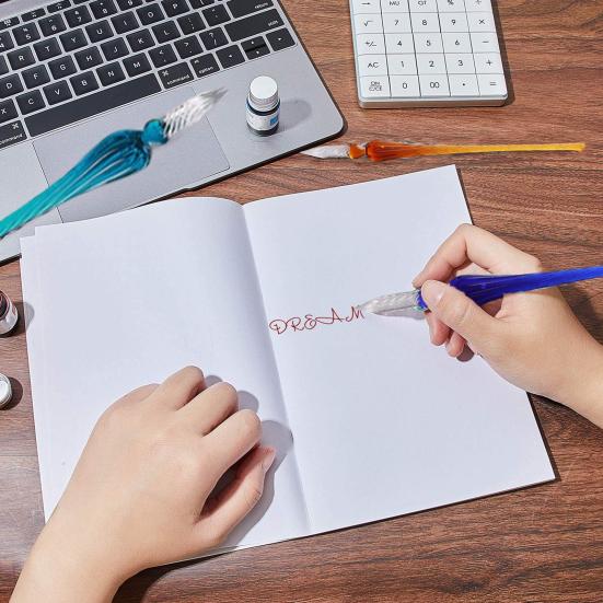 Стеклянная ручка для рисования комиксов Красивые цветовые эффекты Ручка для рисования гладким письмом