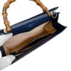 GUCCI leather 2way Handbag leather blue Women 470271 Used