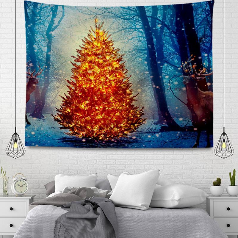 Серия подвесных тканевых гобеленов в рождественском стиле