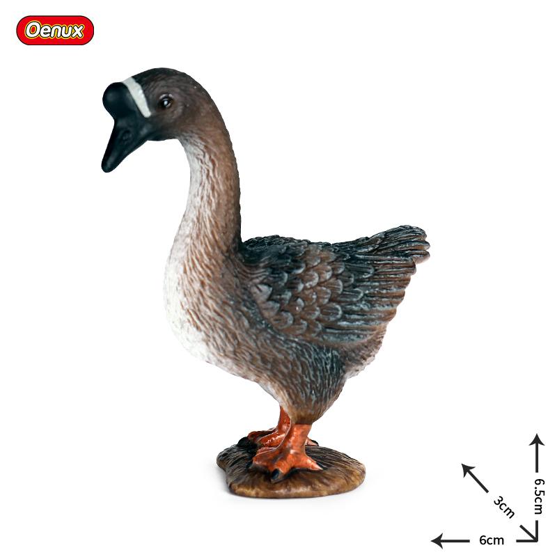 Oenux Модель Домашней Птицы Симуляция Гусь Лебедь Стая Утки Статуэтки Фермерских Животных Миниатюрная Фигурка Образование Детская Игрушка