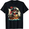 Funny Pirate Cat Adventure Halloween Cat Lover Men Women T-Shirt
