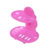 Bathroom Double-Layer Suction Wall-Mounted Soap Dish Soapbox Drying Holder Shelf