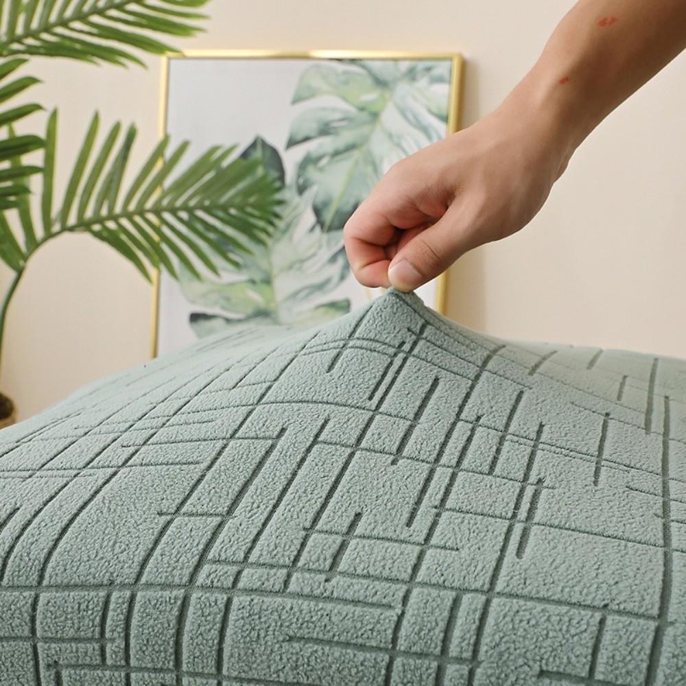 Elastic Square Stool Cover Solid Color Footstool Case Durable Pouf Stool Cover Living Room