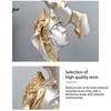 Creative Kissing Couple Statue Resin Lover Figure Gold Sculpture Home Office Modern Art Character Desk Decoration Christmas Gift