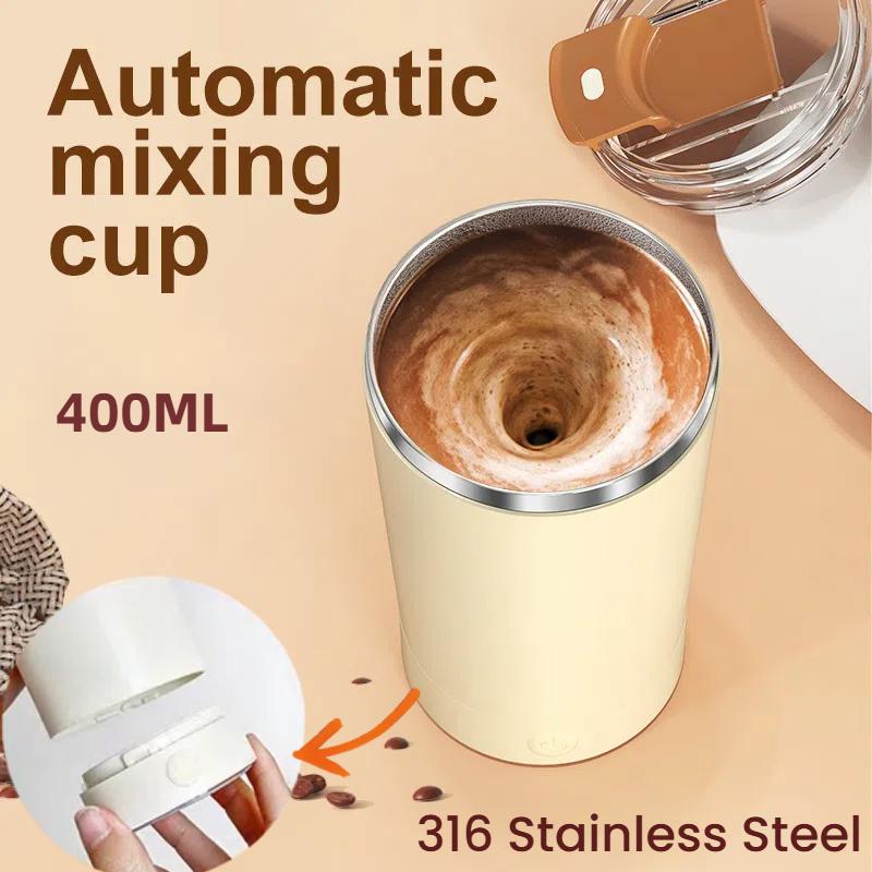 Electric 400ML Magnetic Automatic Mixing Cup USB Rechargeable Waterproof Milk Coffee Self Mixing Mug Suitable for Different Cups