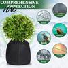 Frost Guard for Garden Shrubs Planter Insulation Cover, Zippered Flower Pot Wrap, Winter Potted Plant Protection Bag with Drawstring Outdoor