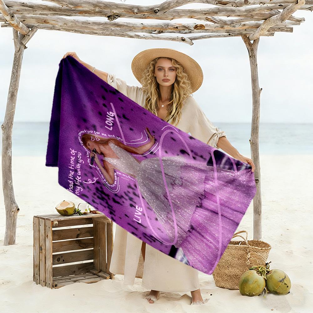 Taylor Swift Beach Towel Soft Durable Quick-Dry Comfortable Lightweight