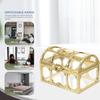 Vintage Transparent Pirate Treasure Storage Box Organizer Earrings Crystal Gem Jewelry Trinket Women Jewelry Display Travel Case