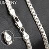 20-60 см Серебро 925 пробы Дизайн роскошного бренда Благородная цепочка-ожерелье для женщины мужчины Мода Свадьба Помолвка Циркон Подарки