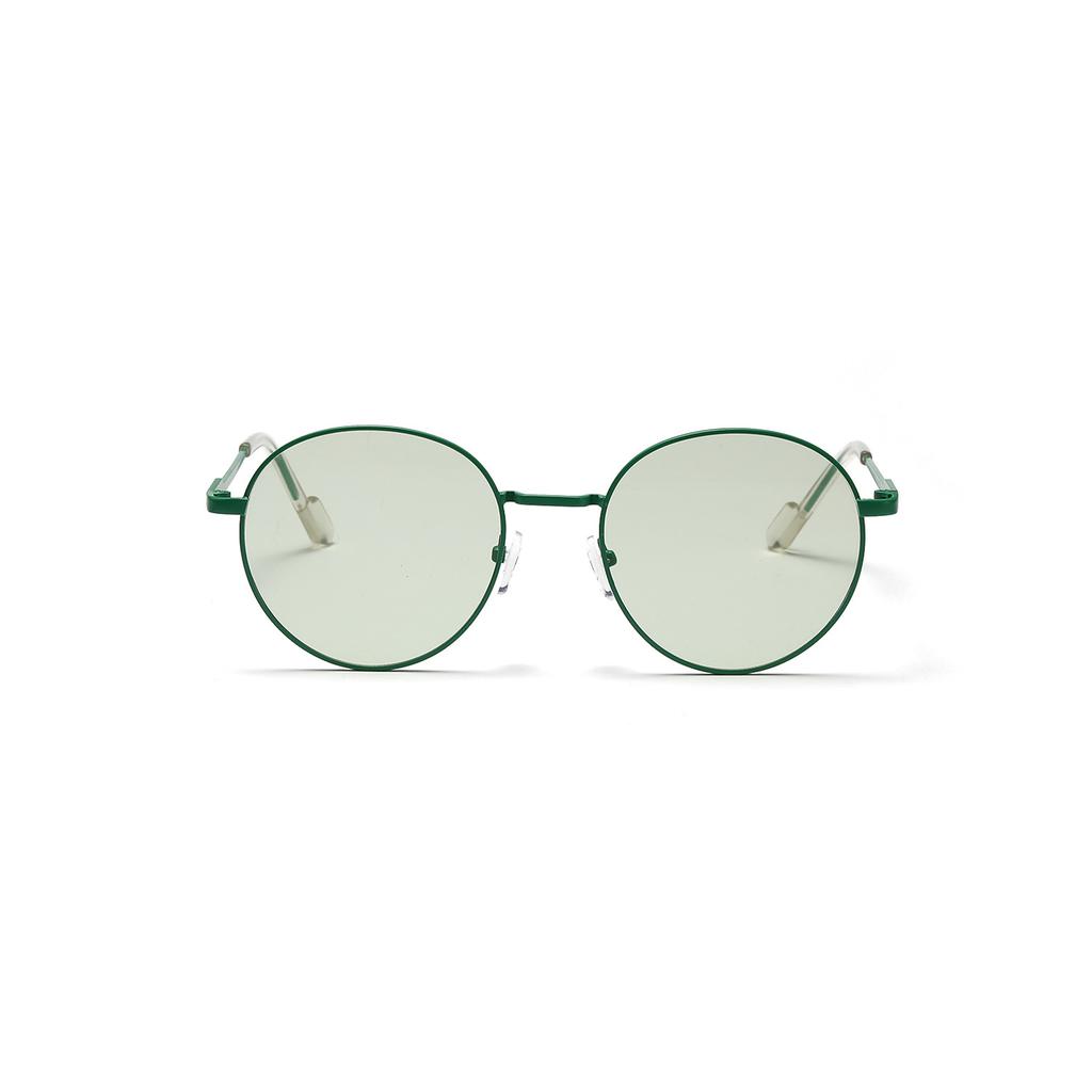 Positive Round Glasses New Metal Retro Color Sunglasses Women'S Ins Green Small Frame Men'S Sunglasses Mixed Batch