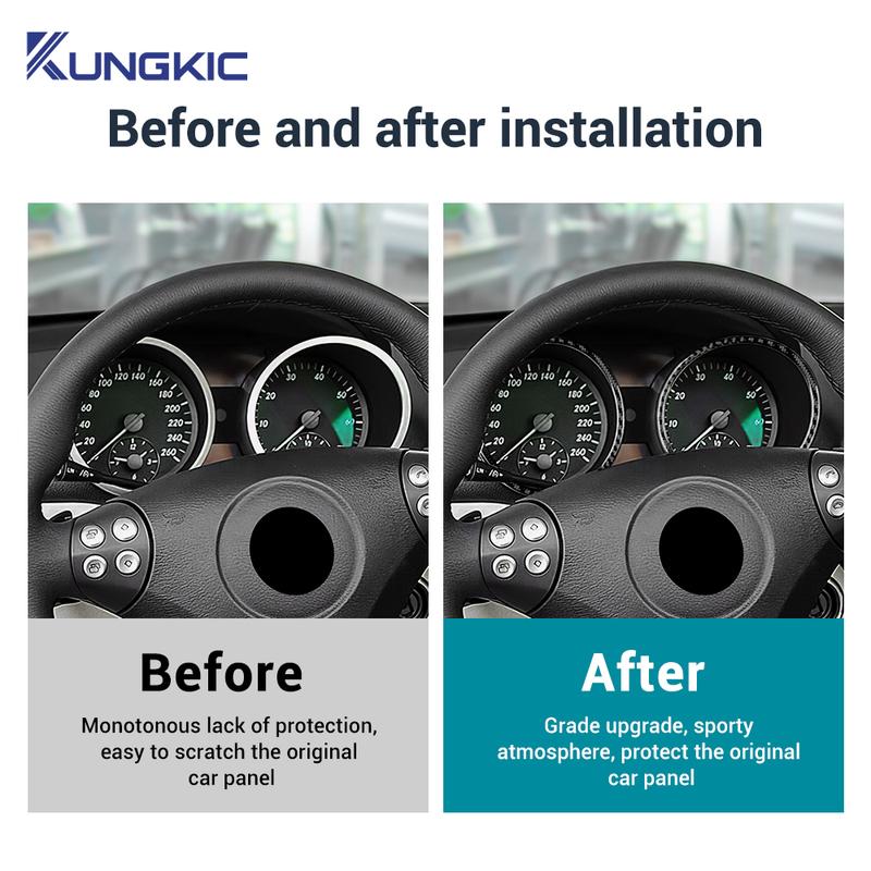 Настоящая отделка из мягкого углеродного волокна для Mercedes Benz SLK R171 2004 2005 2006 2007 2008 2009 2010 Наклейка на рамку спидометра Аксессуары