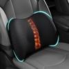 BYMECOST Lumbar Support Pillow For Car, Memory Foam Car Seat Back Support Pillow For Driving, Back Cushion With Strap For Pain Relief, Ergonomic Back