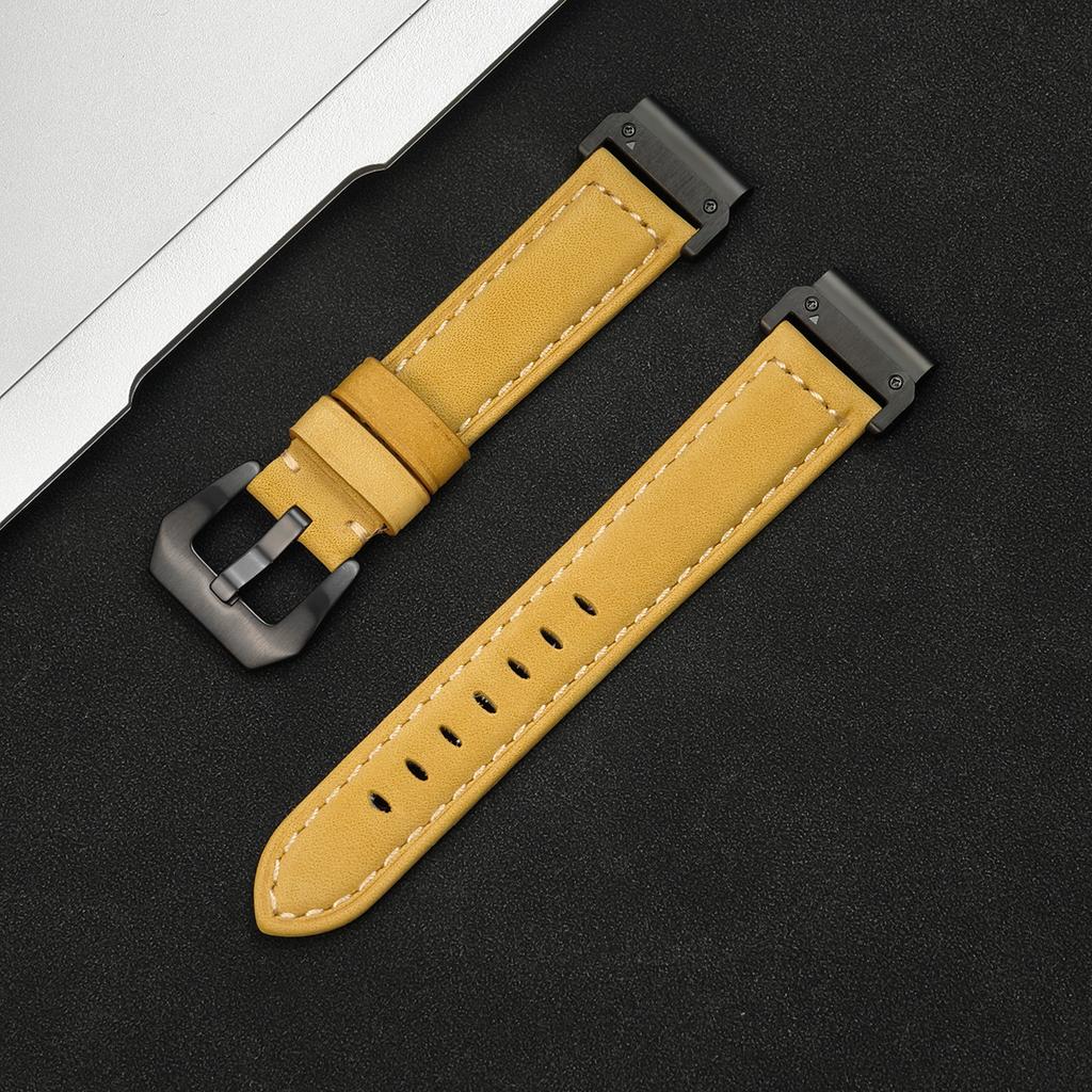 Ремешок Quickfit 26 мм 22 мм для Garmin Epix Pro 51 мм 47 мм Tactix 8 7 Pro Fenix 8 7 7X Enduro3 Аксессуары для часов из натуральной кожи