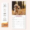 2026 Wall Calendar Golden Retriever Planner Calendar, Hangable Monthly Wall Calendar with Large Blocks for Organizing & Planning, Academic Schedule,