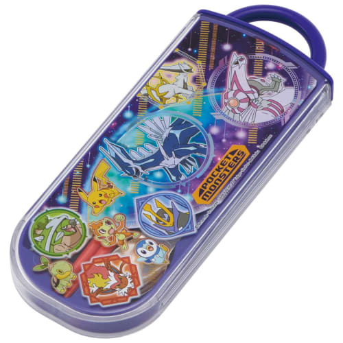 Skater Children's Antibacterial Slide Trio Set Lunch Box Chopsticks Spoon Fork Pokemon 22 Boys Made In Japan TACC2AG-A