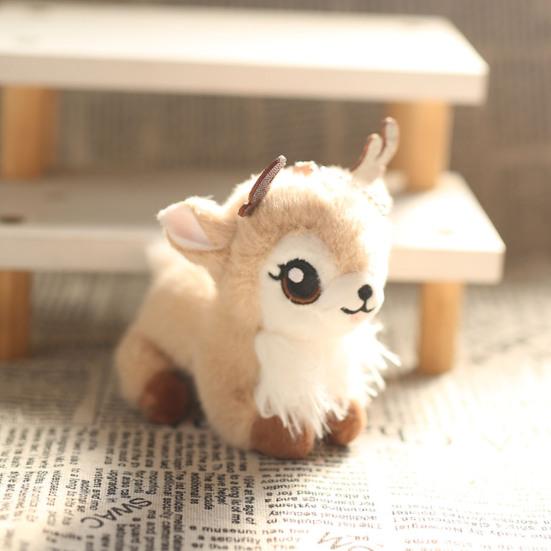 Мультяшная кукла в форме оленя для девочек и мальчиков, плюшевая кукла, брелок, рюкзак, автомобиль, подвеска, мягкая игрушка