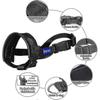 Adjustable Nylon Dog Muzzle with Anti-Bite Anti-Bark and Anti-Chew Features in XL Black 2025
