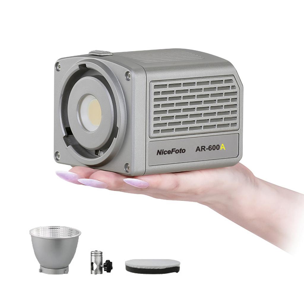 NiceFoto AR-600A Двухцветный портативный светодиодный видеосвет 50 Вт заполняющий свет для фотосъемки 2700K-6500K COB