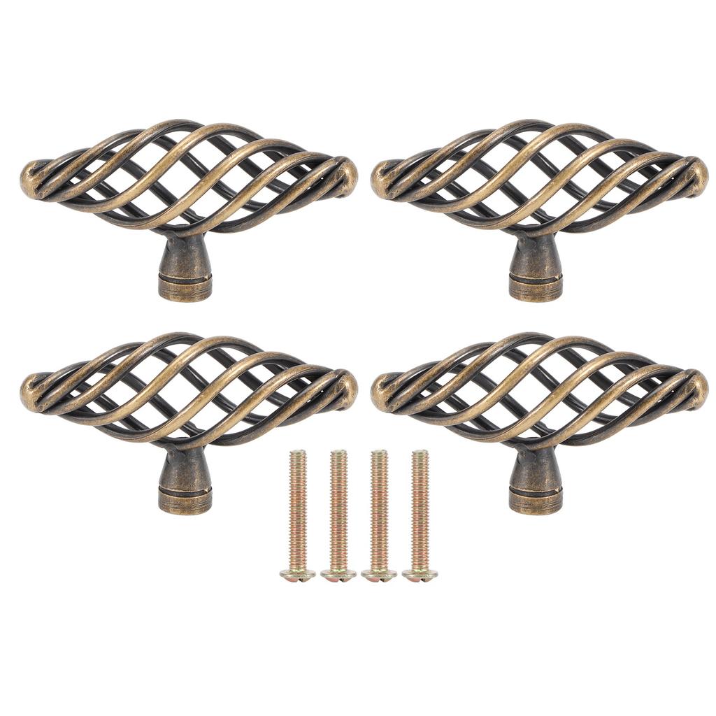 4 шт. дверная ручка антикварная цинковый сплав ручки-скобы для шкафа ящик шкафа фурнитура аксессуар