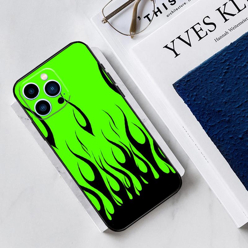 Blue Red Flame Fire Phone Case For iPhone 13 11 12 14 15 16 Pro Max 7 8 Plus X XS XR 12 13 Mini Bumper Cover