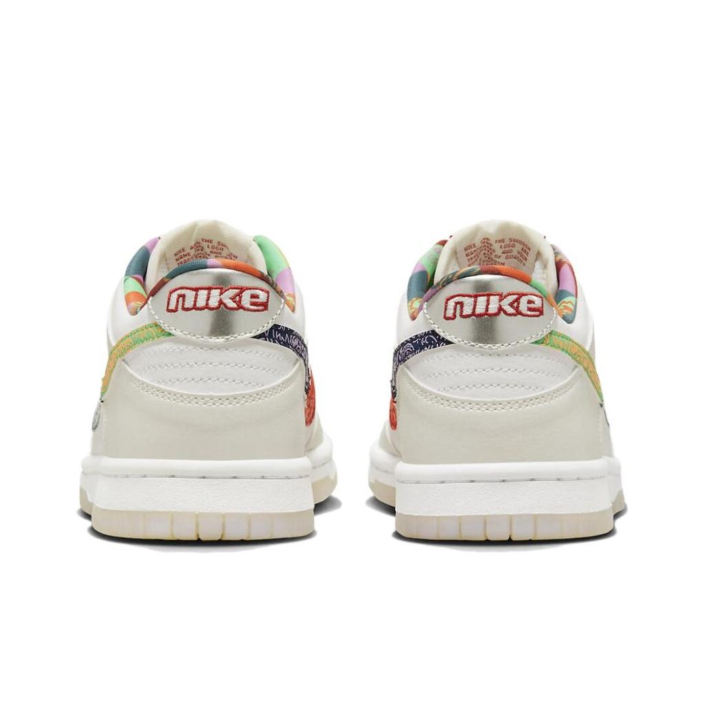 Nike Детские кроссовки Dunk Low GS Multi-Color Paisley Белый рассеянно-синий мистик-красный FN8913-141