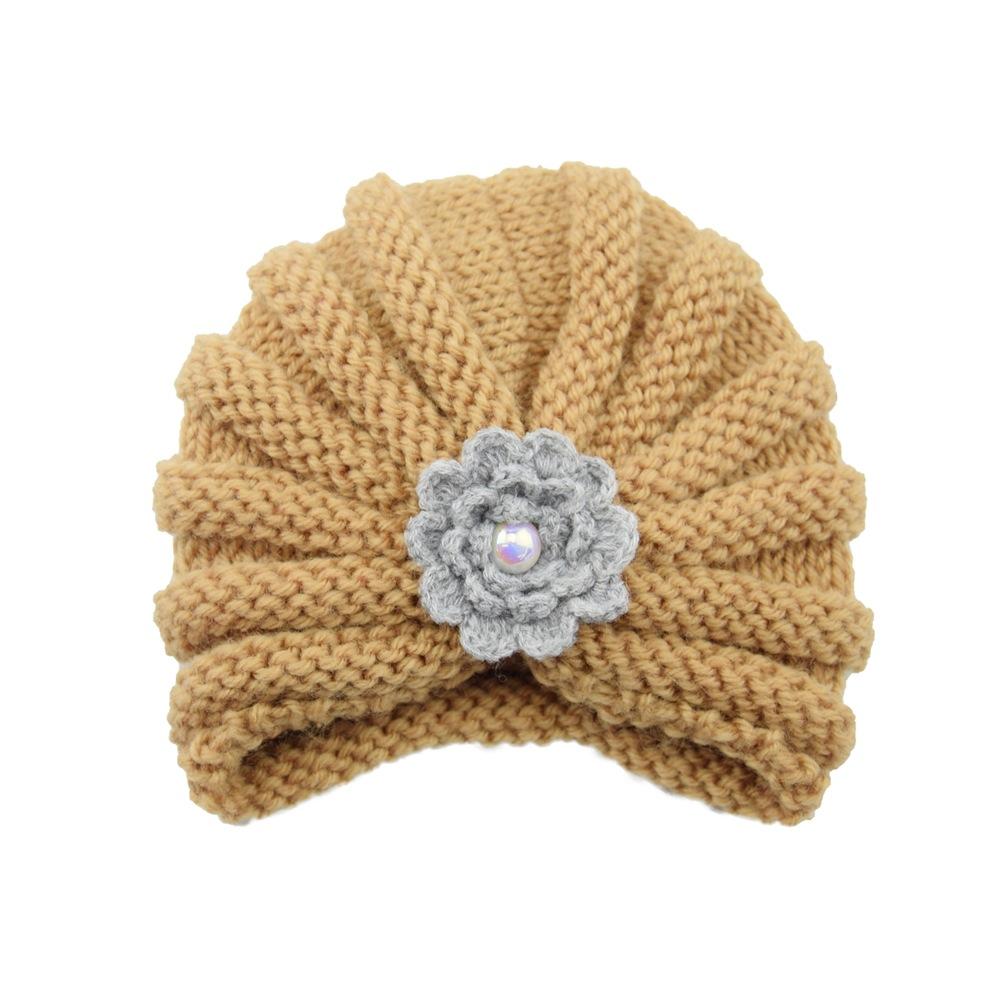 Детская шерстяная индийская шапка Camellia Pearl, теплая, вязаная, для новорожденных, на осень и зиму