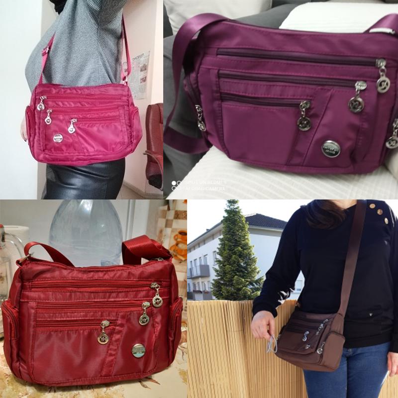 Women Shoulder Messenger Bag Waterproof Nylon Oxford Crossbody Bag Handbags Large Capacity Travel Bags Purse