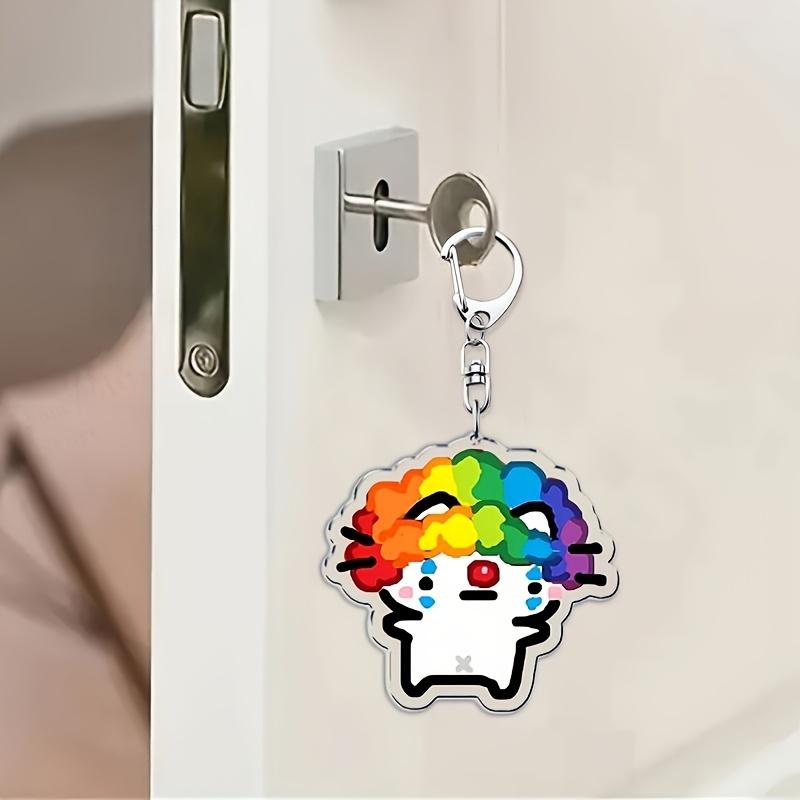 Разнообразные милые акриловые брелоки с мультяшными кошками, идеально подходящие в качестве подарков для друзей или как парные брелоки.