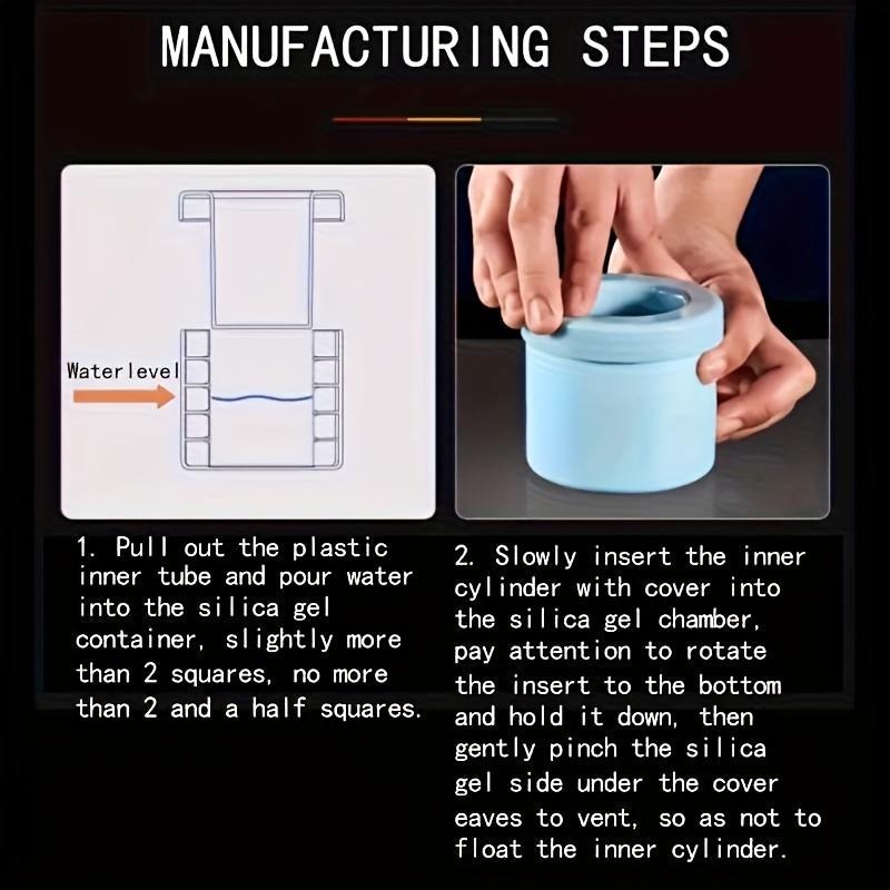 1 шт.-Цилиндрический поднос для льда Силиконовая форма для кубиков льда Силиконовый стакан для кубиков льда Контейнер для хранения льда Мини-стакан Ведерко для льда