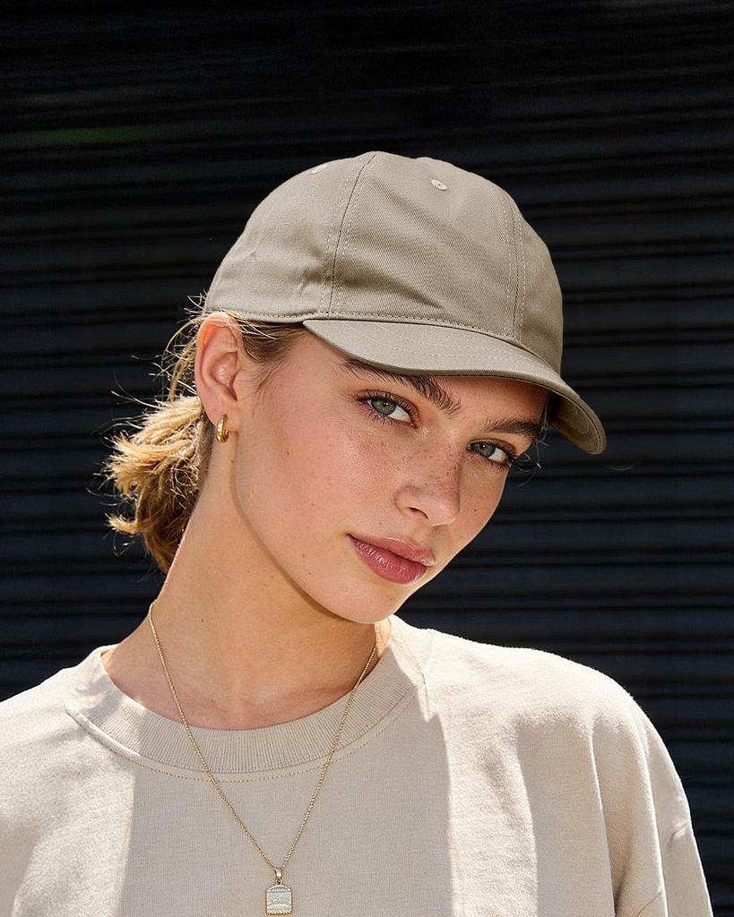 Croogo Cap Short Brim Plain Soft Baseball Hat Casual RD02-Khaki