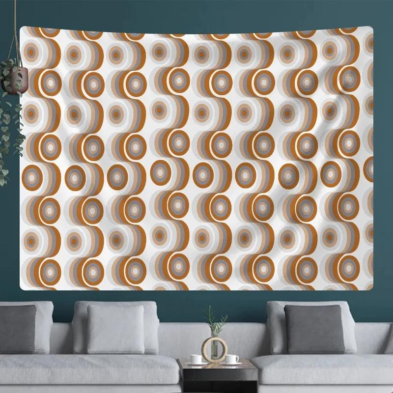 Простой регулярный узор для расположения, подвесная ткань, украшение на стену для дома, гобелен, офис, гостиная, гобелен