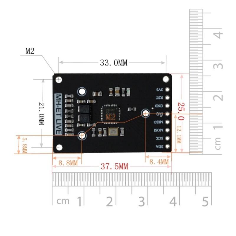 RFID-модуль RC522 мини-наборы S50 13,56 МГц 6 см с тегами SPI запись чтение для arduino uno 2560