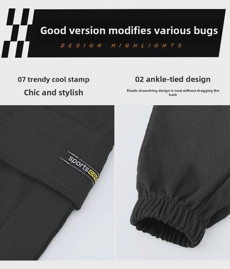 Весна/Осень 2024 Модные комбинезоны для мальчиков – Стильные и модные повседневные брюки для больших мальчиков