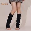 1 пара зимних гетр, теплые ребристые трикотажные полоски, эластичные трикотажные носки до щиколотки с отверстием для пятки, аксессуары 80-х для вечеринок, спорта, йоги, танцев