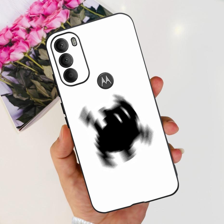 Lovely Printing Case For Motorola Moto G71 5G Soft TPU Black Silicone Back Cover For MOTO G71 G 71 5G XT2169-1 Phone Cases