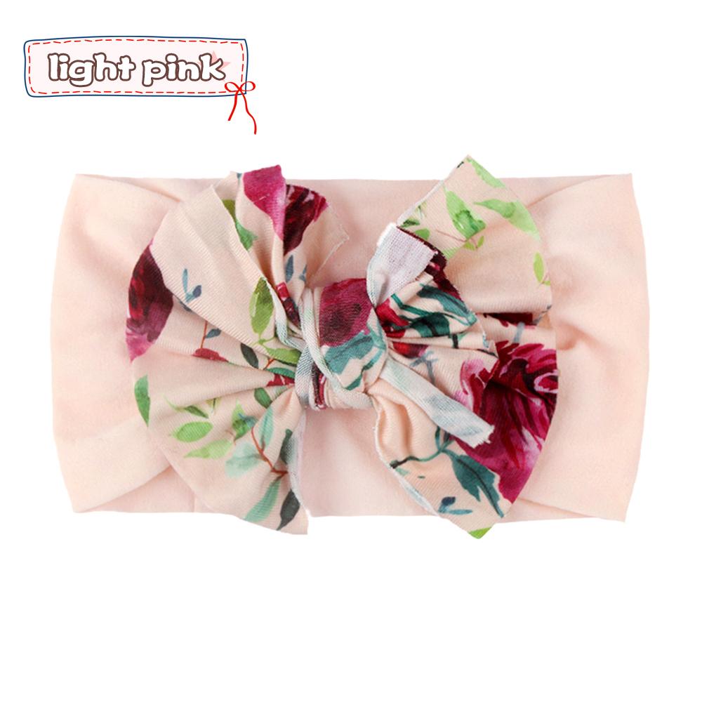 Fashion Baby Print Bow,Baby Headband,Soft Nylon Childrens Hair Accessories,Multi-color,Optional