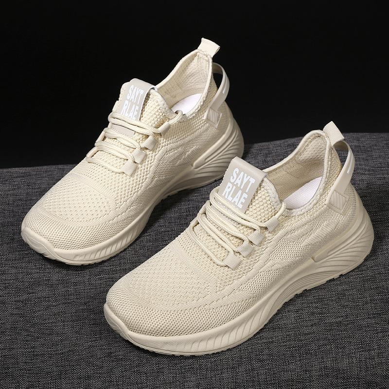 2023 Новая летняя спортивная обувь, женская обувь с тканой сеткой, универсальные дышащие легкие туфли с сеткой, нескользящая повседневная обувь на мягкой подошве