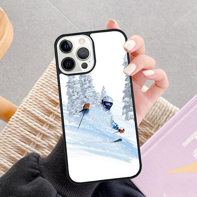 Чехол для телефона iPhone 17 Air 14 15 16 13 12 Max с изображением катания на лыжах, снега, сноуборда, лыж. Чехол для Apple iPhone 17 Air 11 Pro Max Plus SE2020
