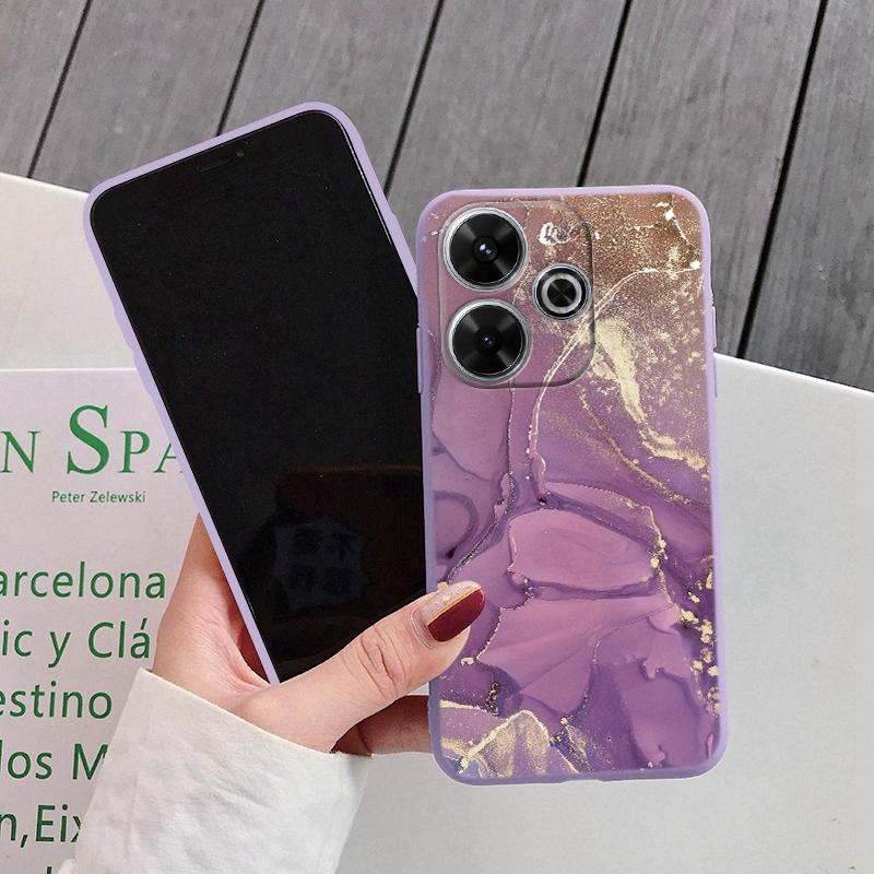 Мраморный мягкий силиконовый чехол для Samsung A55 M35 S24 Redmi Note 13 Pro 13C 14 Xiaomi Poco C65 iPhone 15 Huawei Honor 200 Realme 9 Camera Противоударный чехол