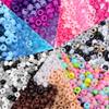 500/1000 Pieces of Acrylic Material Bucket Bead Jewelry, Colorful Bead Friendship Bracelet, 6x9mm Bead DIY Bracelet Necklace, Party Decoration