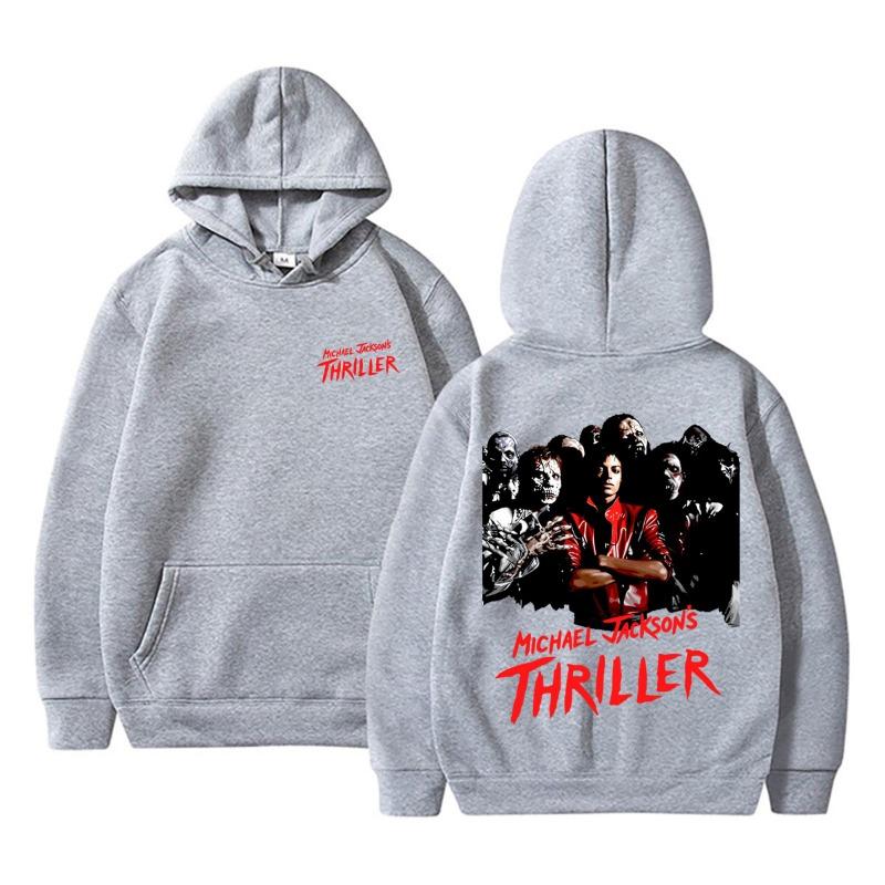 Классическая винтажная толстовка Michael Jackson Thriller для мужчин и женщин, ретро, готика, рок, хоррор, мужские толстовки, панк